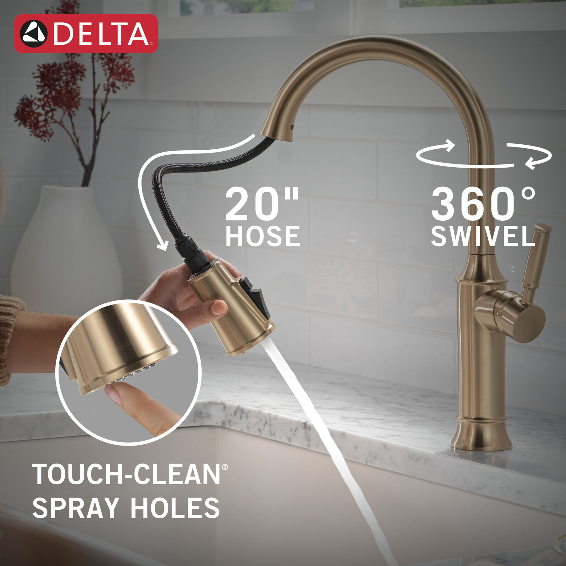 Pull-Down Kitchen w/ProClean Spray (Recertified)