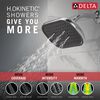 H2Okinetic&reg; 6-Setting 9-inch Raincan Shower Head with Silicone Spray Face