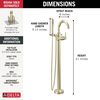 Floor Mount Tub Filler Trim (Recertified)