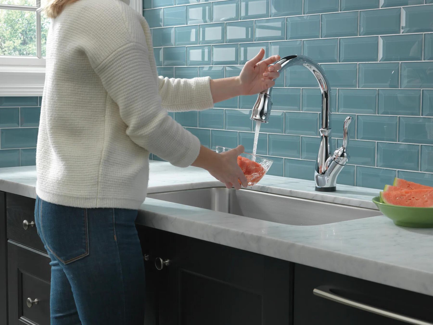 VoiceIQ&reg; Single Handle Pull-Down Faucet with Touch<sub>2</sub>O&reg; Technology