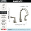 Widespread Lavatory Faucet with 14 Series Tub Shower Trim and Rough Bundle
