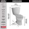 Foundations Dual Flush Elongated Toilet