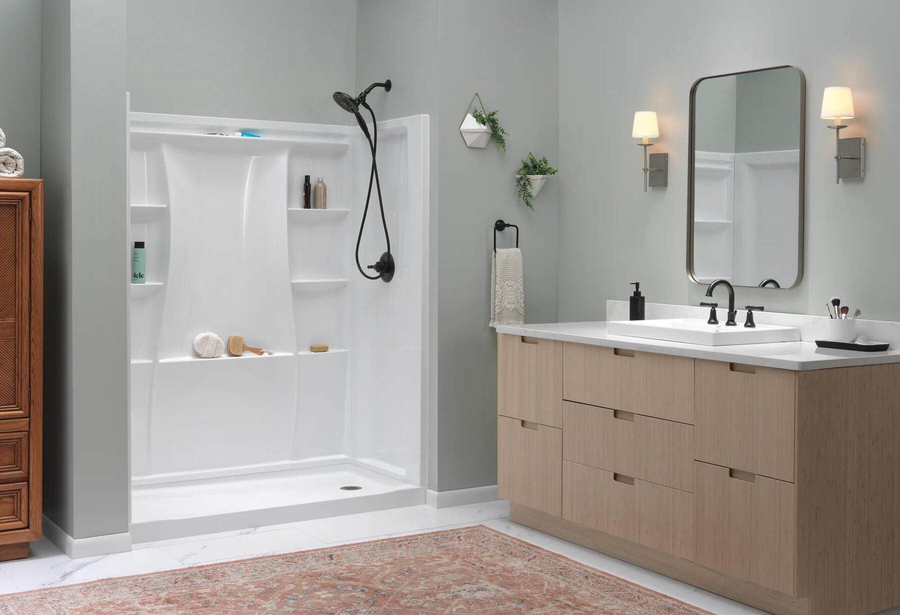 60x30 Alcove Shower Bundle - Right