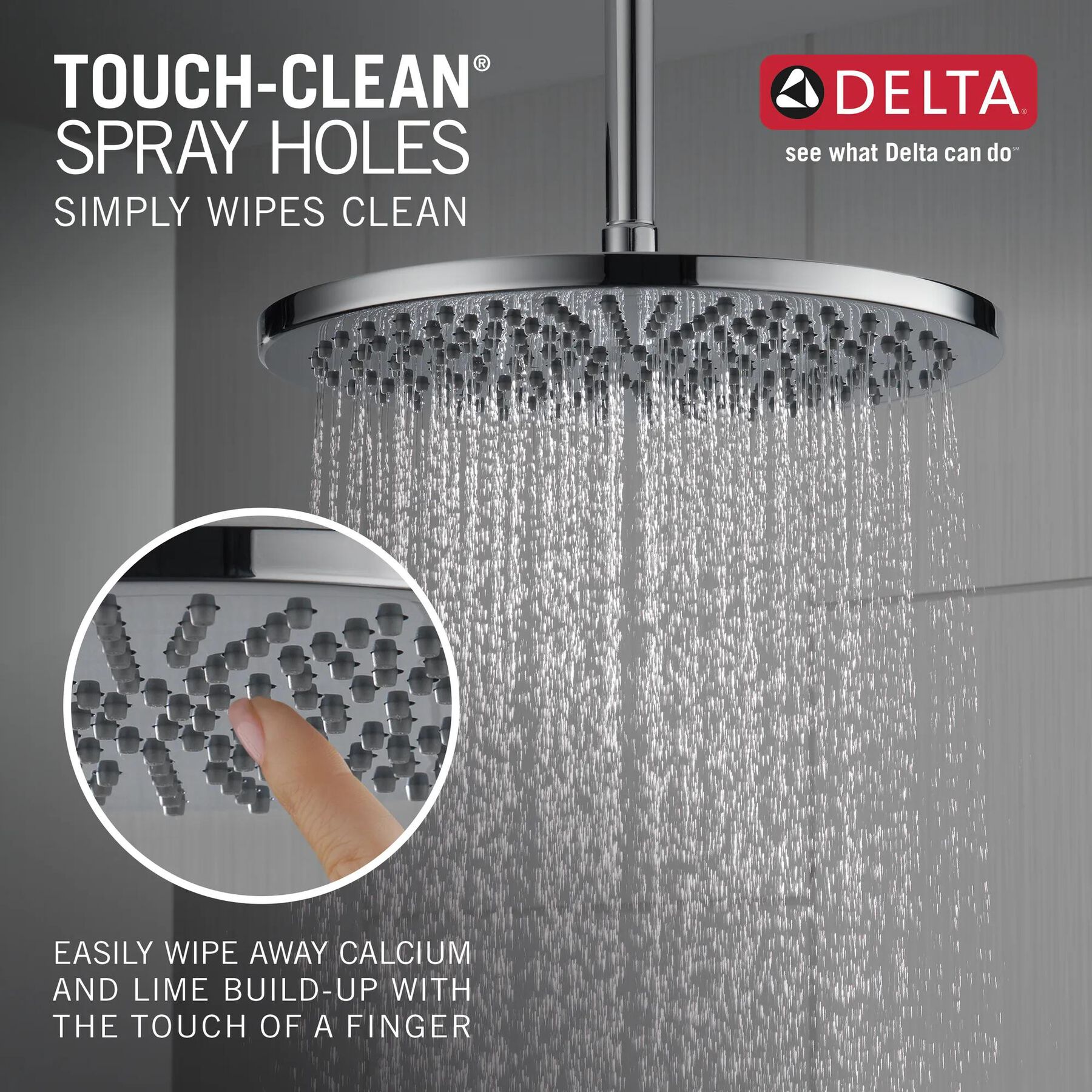 Single-Setting Metal Raincan Shower Head