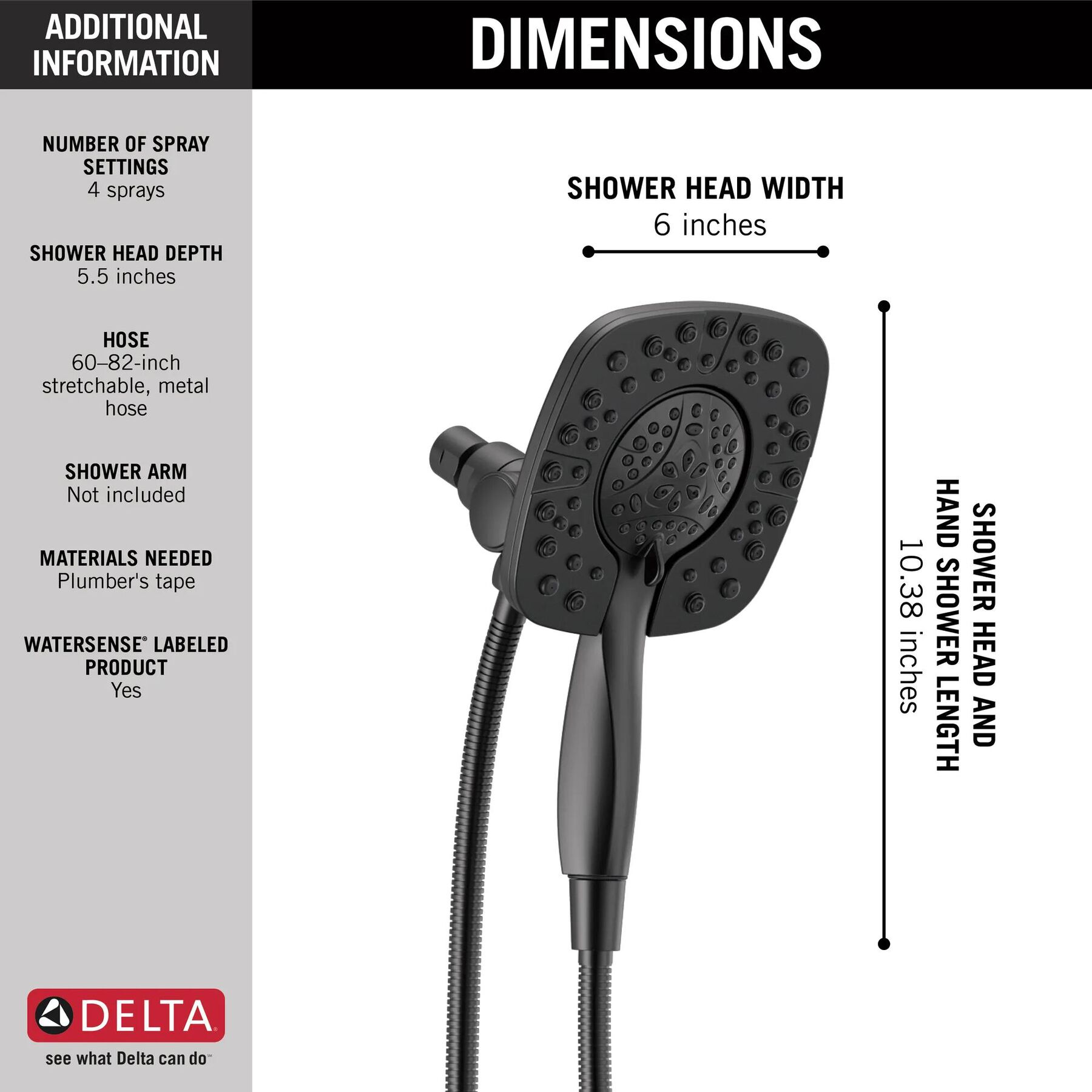 In2ition&reg; HSSH 1.75 GPM 4-Setting (Recertified)