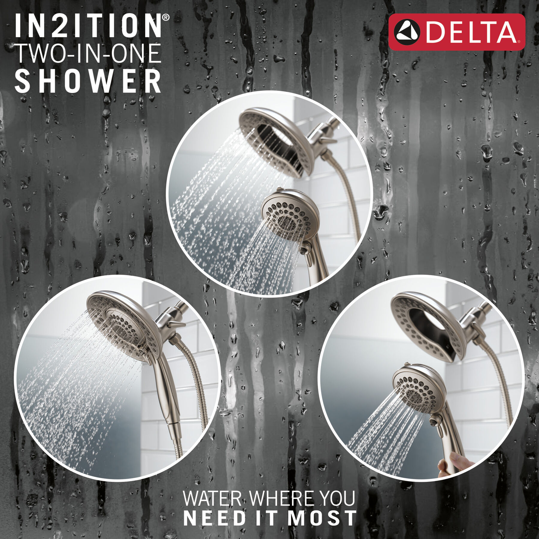 In2ition&reg;&nbsp;5-Setting Two-In-One Shower (Recertified)