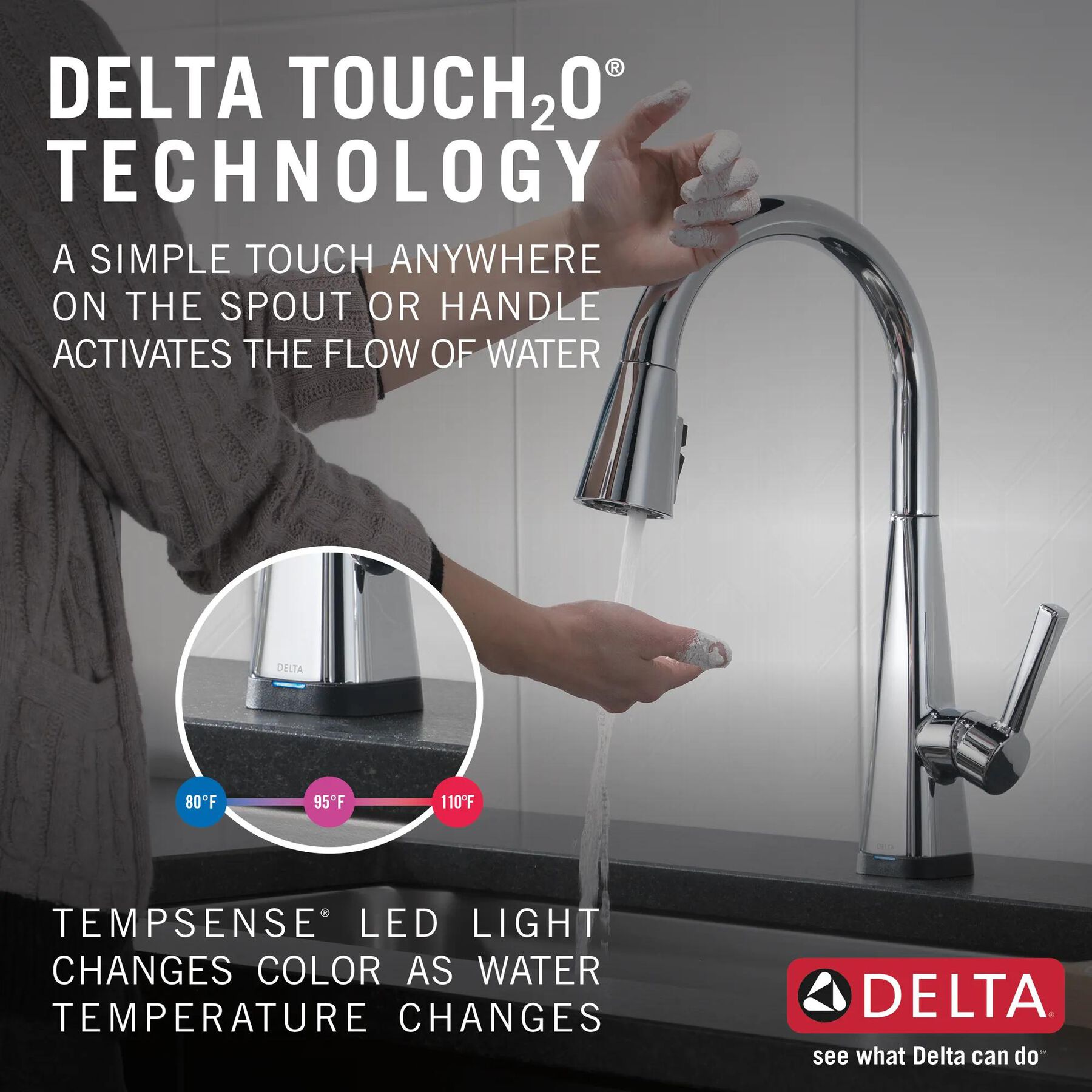 Touch2O Pull-Down Kitchen with Soap Disp Bundle