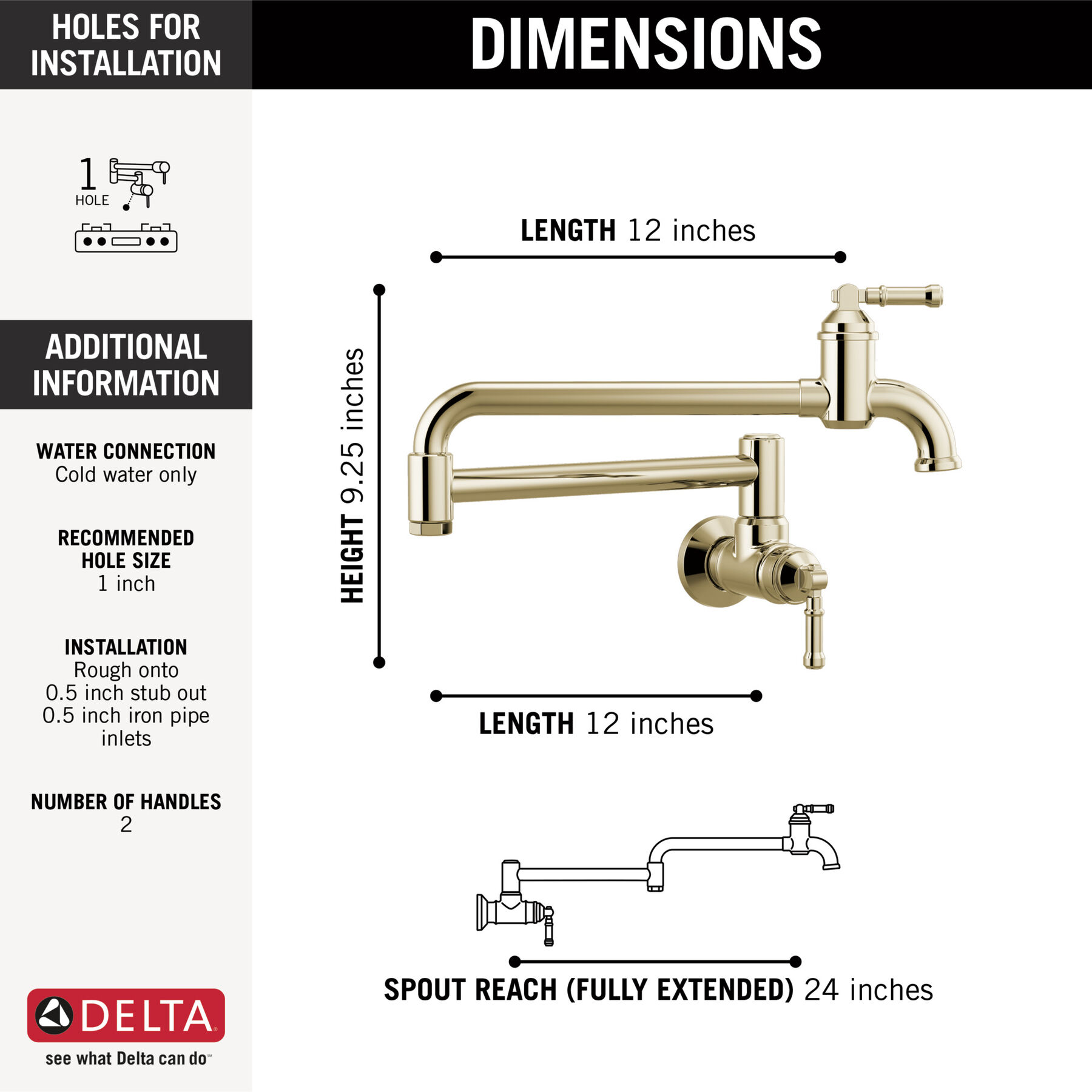 Wall Mount Pot Filler
