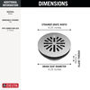 4" Prefab Round Shower Drain (Recertified)