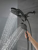 HydroRain&reg; 4-Setting Two-in-One Shower Head (Recertified)