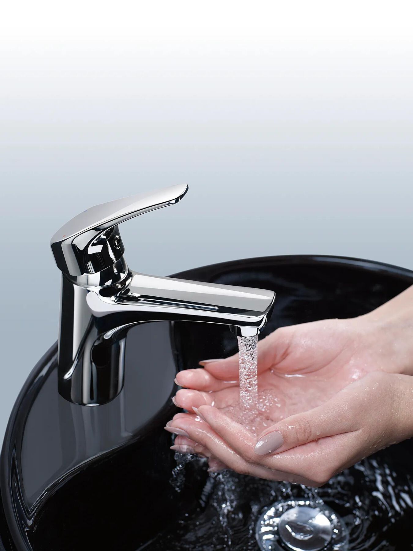 Single Handle Bathroom Faucet - Less Pop-Up