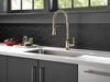 Single Handle Pull-Down Kitchen Faucet With Spring Spout