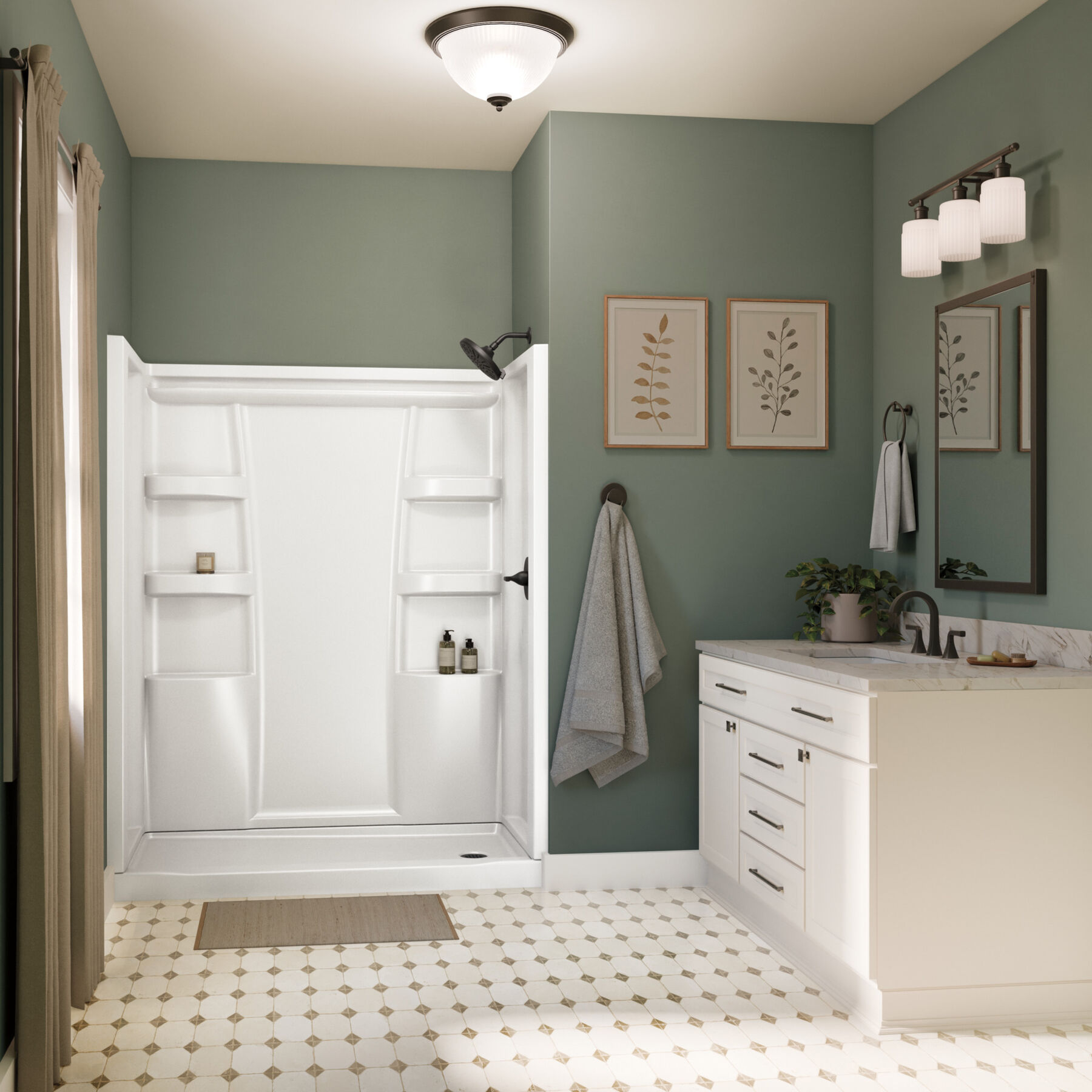 ProCrylic 60 in. x 30 in. Shower Surround