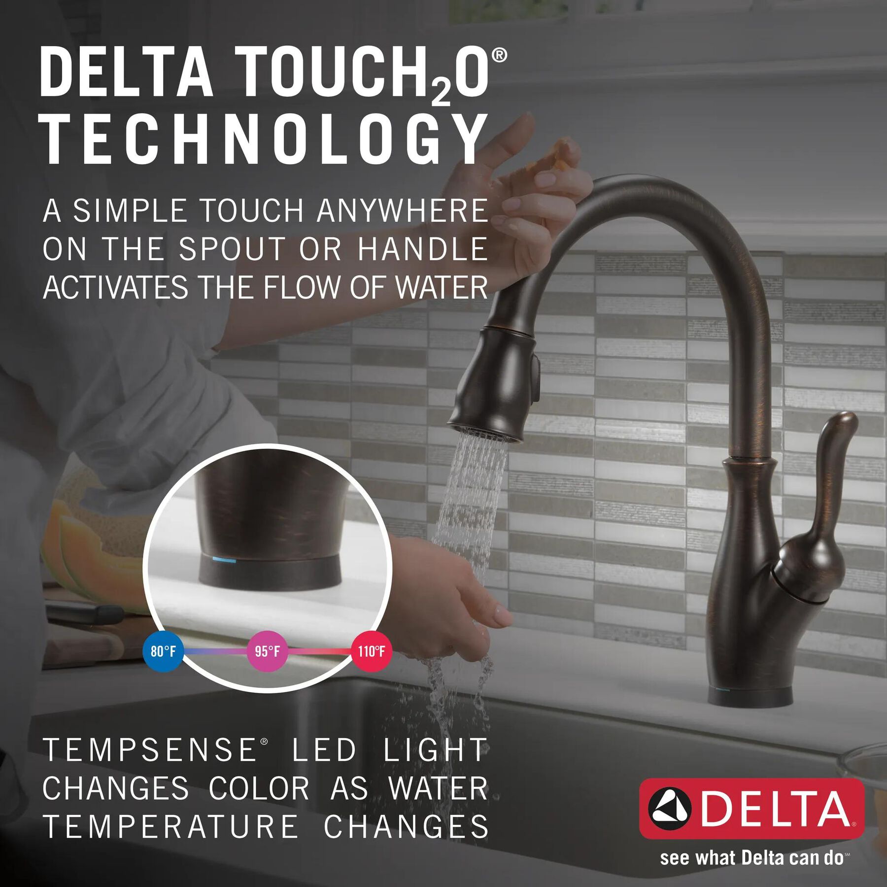 Single Handle Pull-Down Kitchen Faucet with Touch<sub>2</sub>O&reg; and ShieldSpray&reg; Technologies