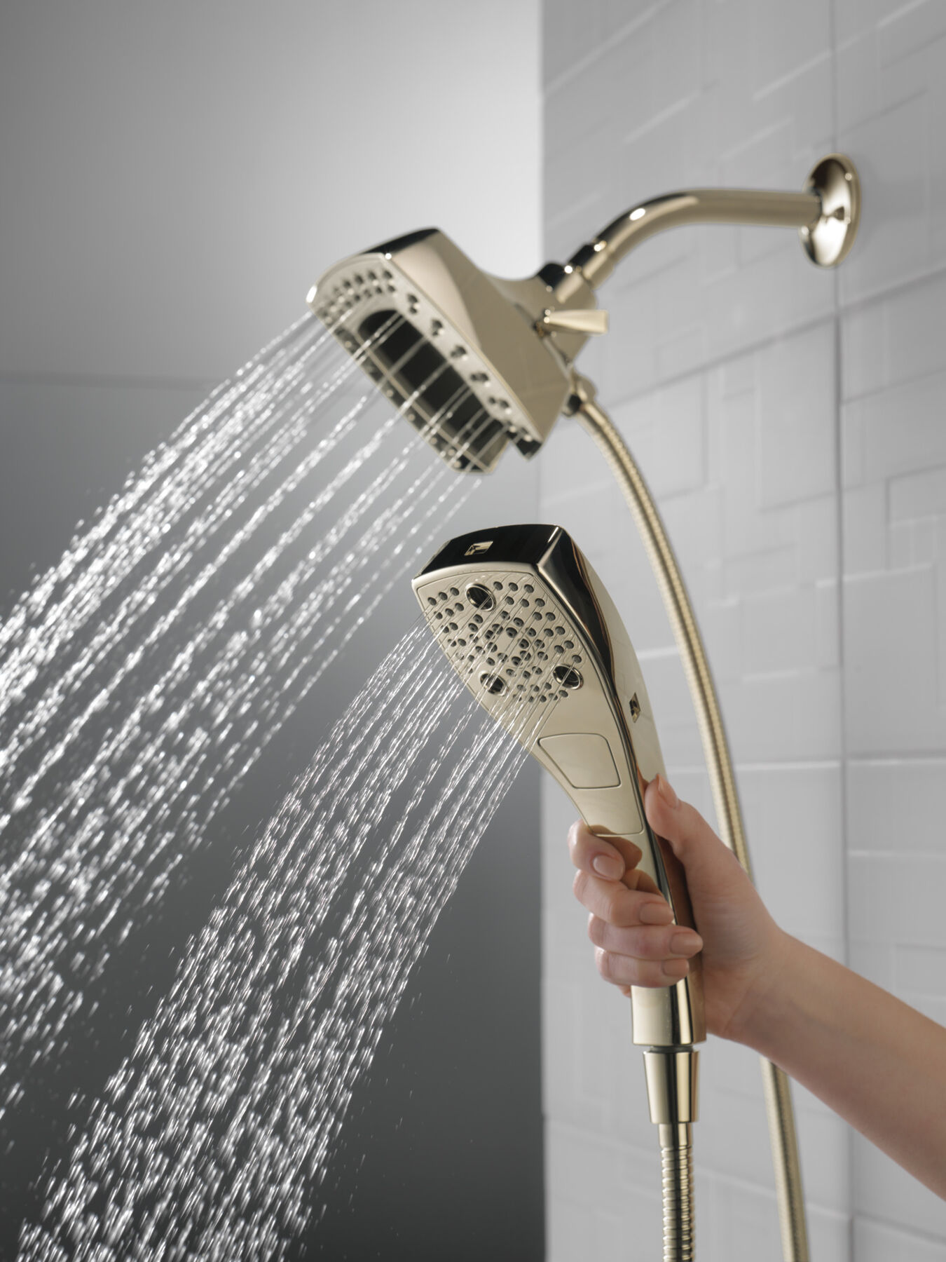 H<sub>2</sub>Okinetic&reg; In2ition&reg; 5-Setting Two-in-One Shower (Recertified)