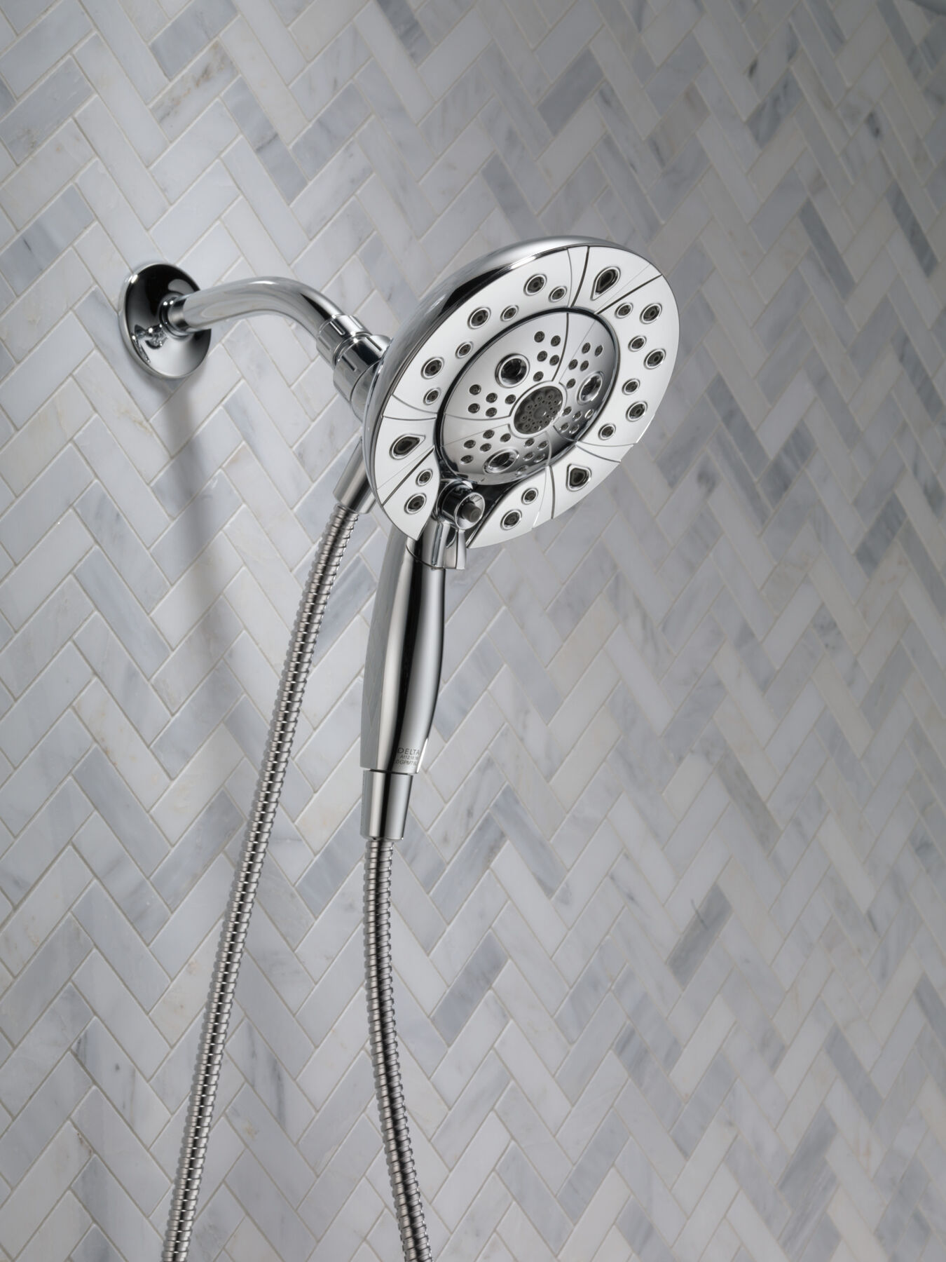 H<sub>2</sub>Okinetic&reg; In2ition&reg; 5-Setting Two-in-One Shower