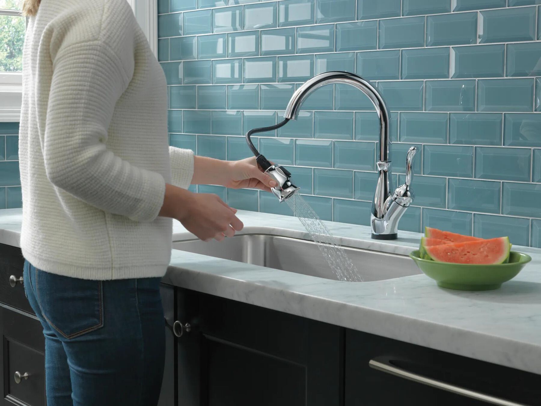 VoiceIQ&reg; Single Handle Pull-Down Faucet with Touch<sub>2</sub>O&reg; Technology