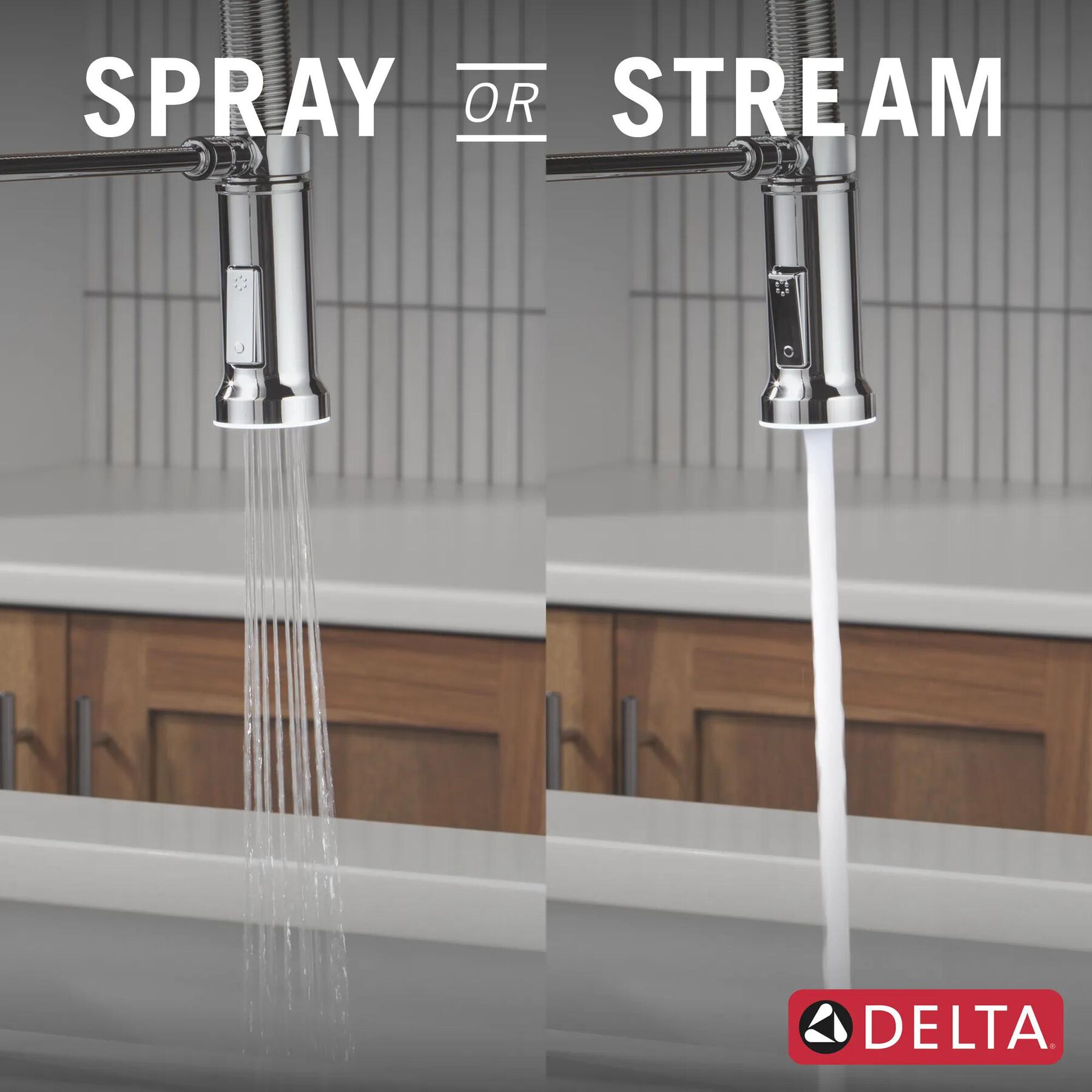 Single Handle Pull-Down Kitchen Faucet With Spring Spout
