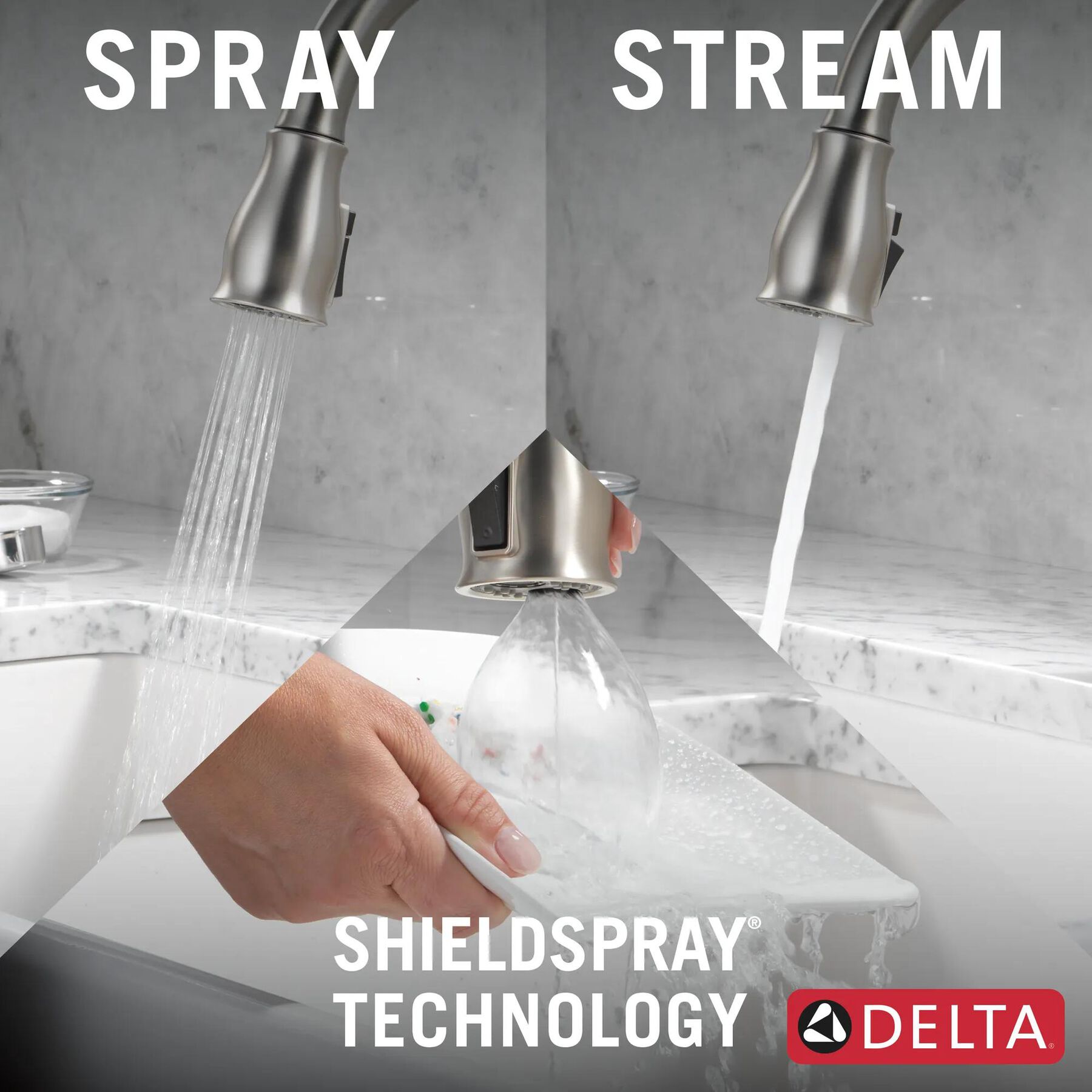 VoiceIQ&reg; Kitchen Faucet with Touch<sub>2</sub>O&reg; Technology with Touchless Technology