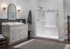 60x32 Alcove Shower Base and Wall Set Bundle - Center Drain