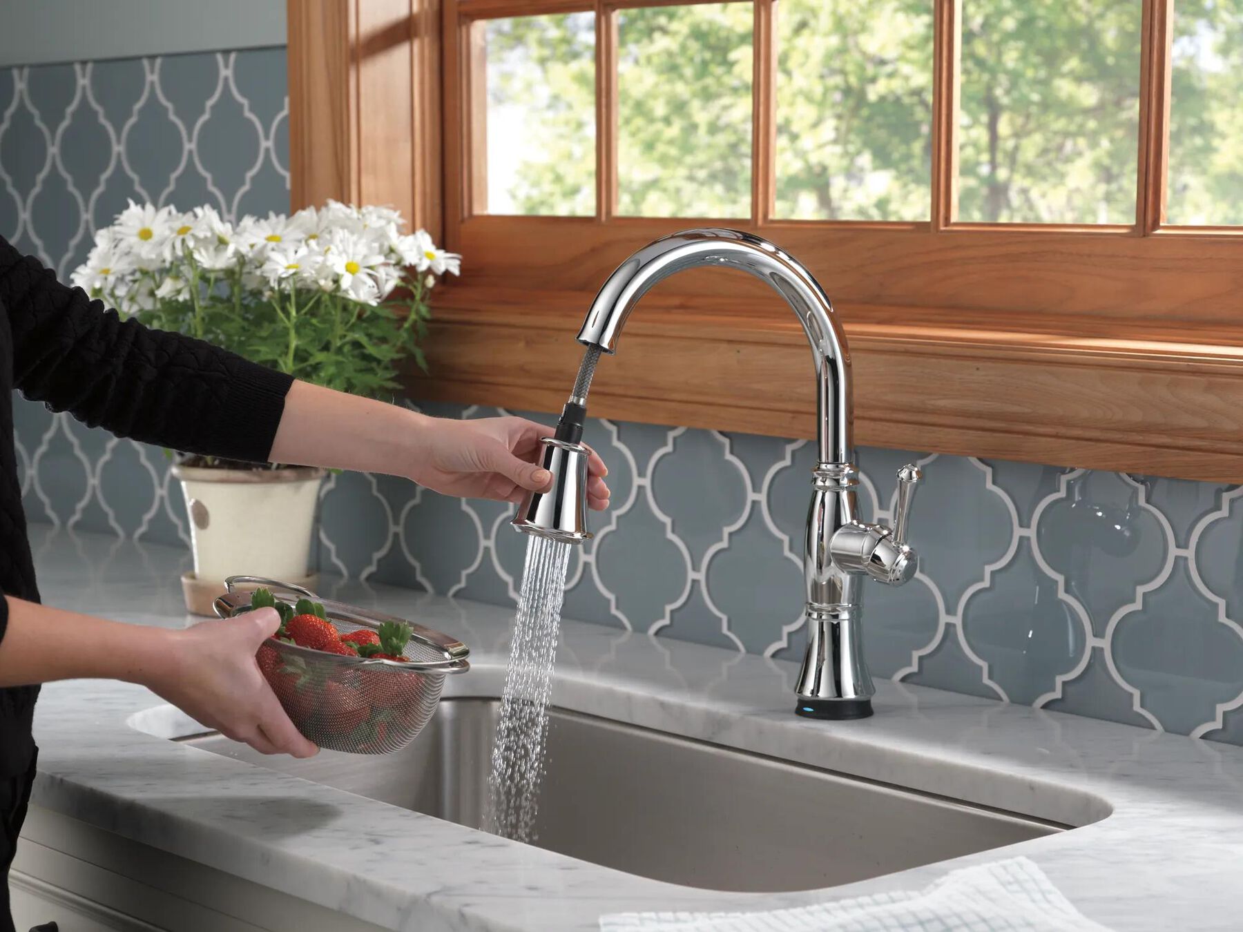 Single Handle Pull-Down Kitchen Faucet with Touch<sub>2</sub>O&reg; and ShieldSpray&reg; Technologies