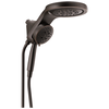 HydroRain&reg; H2Okinetic&reg; 5-Setting Two-in-One Shower Head (Recertified)