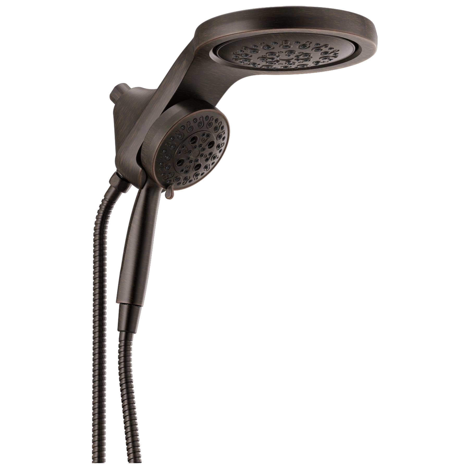 HydroRain&reg; H2Okinetic&reg; 5-Setting Two-in-One Shower Head (Recertified)