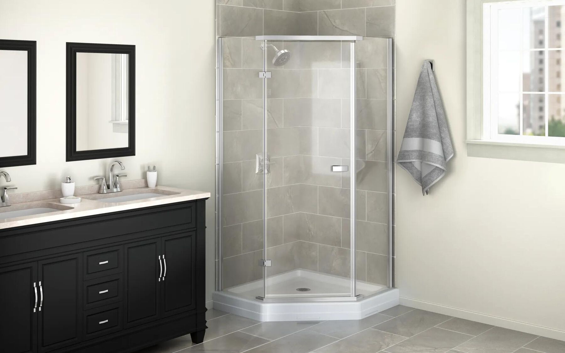 38x38 Corner Shower Bundle - Neo