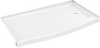 60 x 32" Curved Alcove Shower Base with Right Drain
