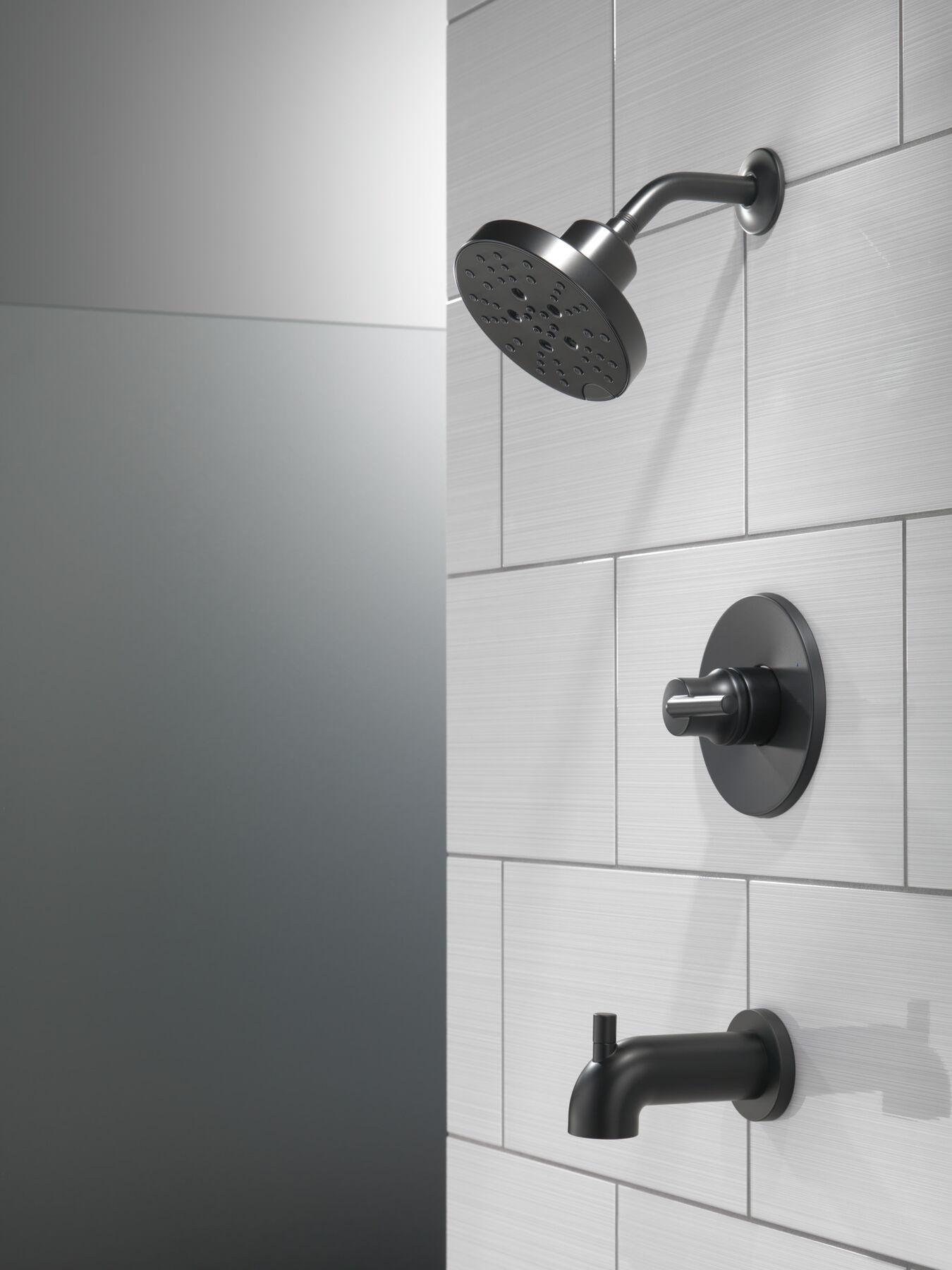 H<sub>2</sub>Okinetic&reg; 5-Setting Contemporary Raincan Shower Head