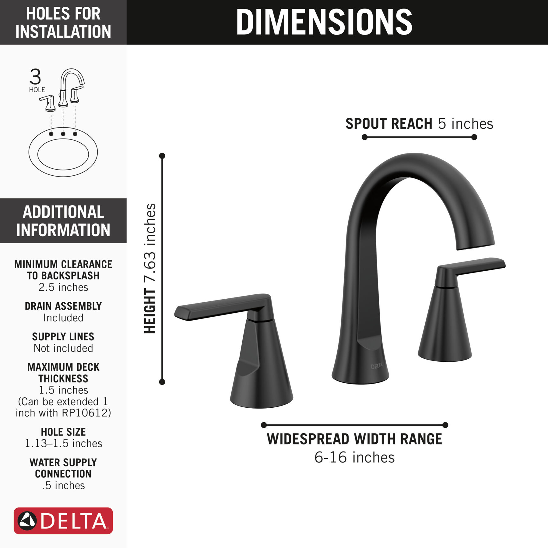 Widespread Bath Faucet (Recertified)