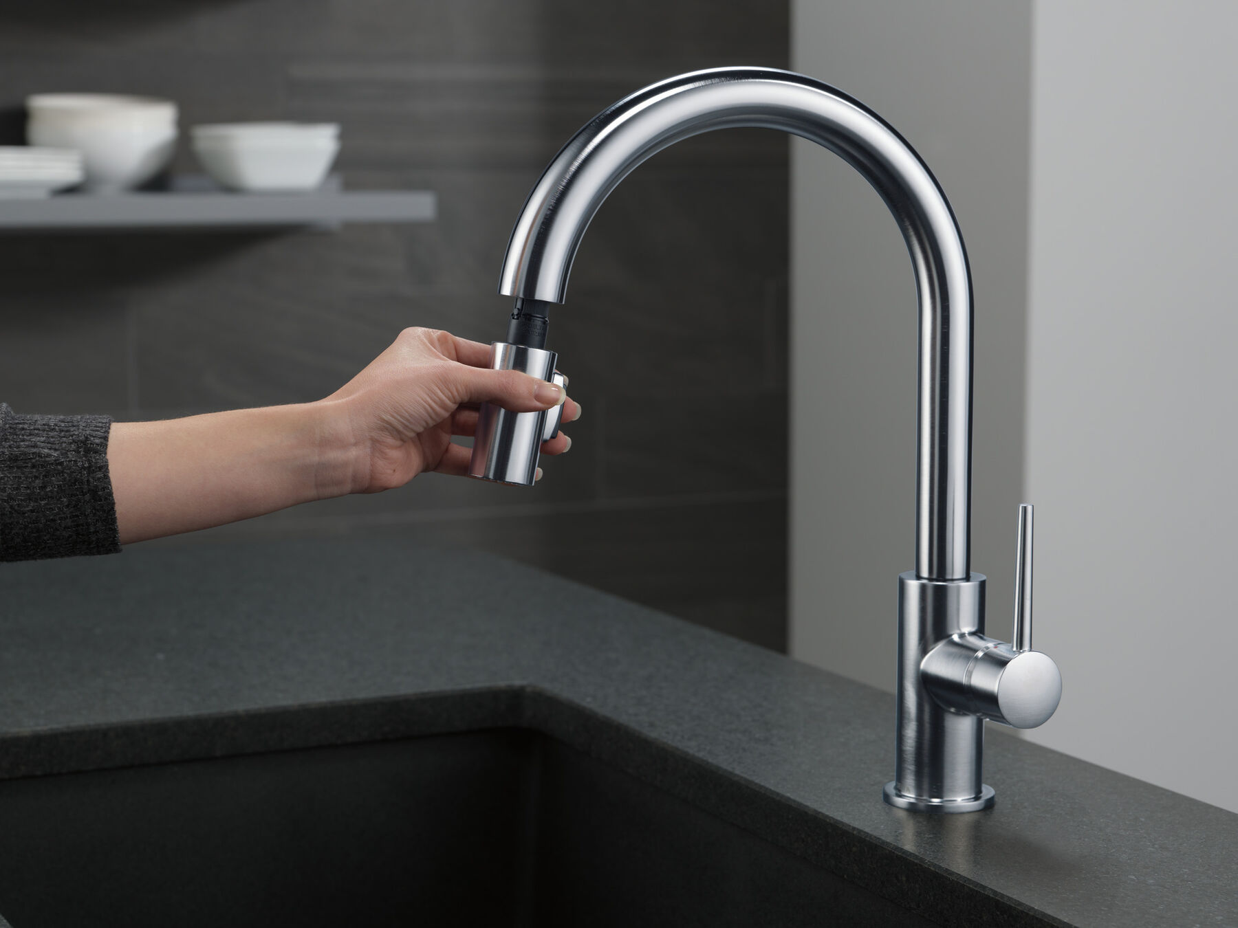 Single Handle Pull-Down Kitchen Limited Swivel