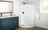38x38 Corner Shower Bundle - Framed Round