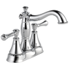 Two Handle Centerset Bathroom Faucet - Metal Pop-Up