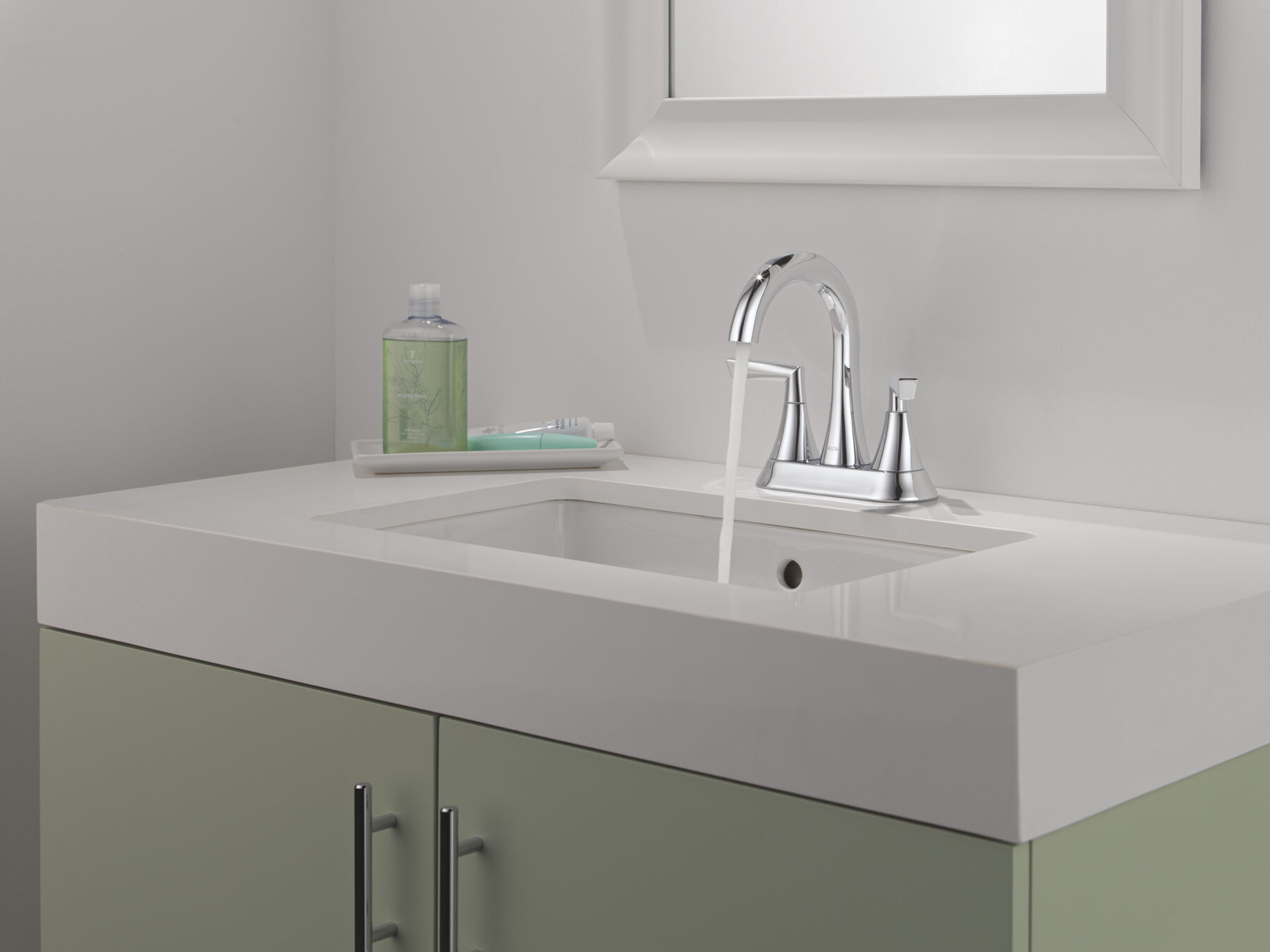 Two Handle Centerset Bathroom Faucet