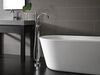 Single Handle Floor Mount Tub Filler Trim with Hand Shower
