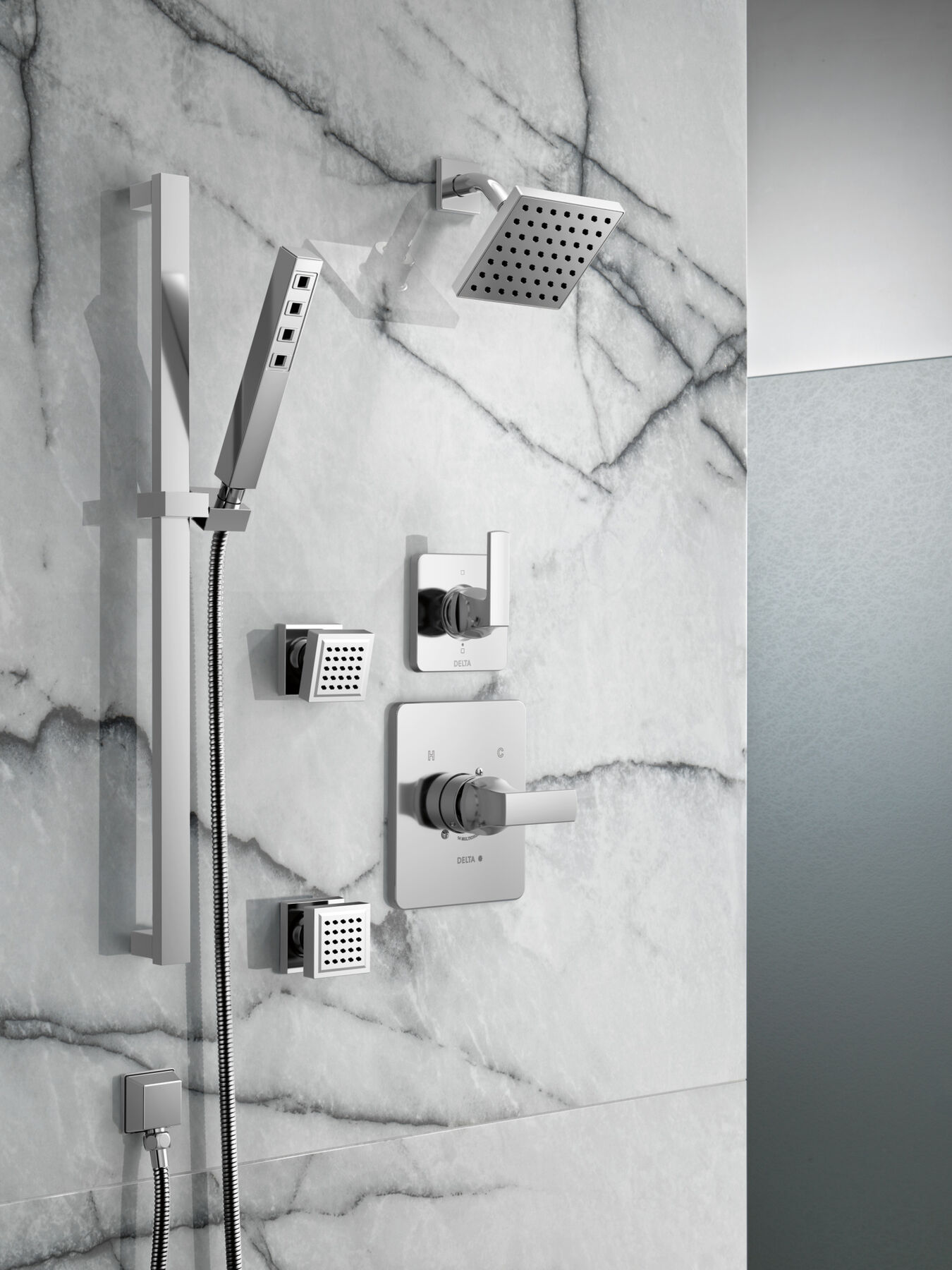 Square Wall Elbow for Hand Shower