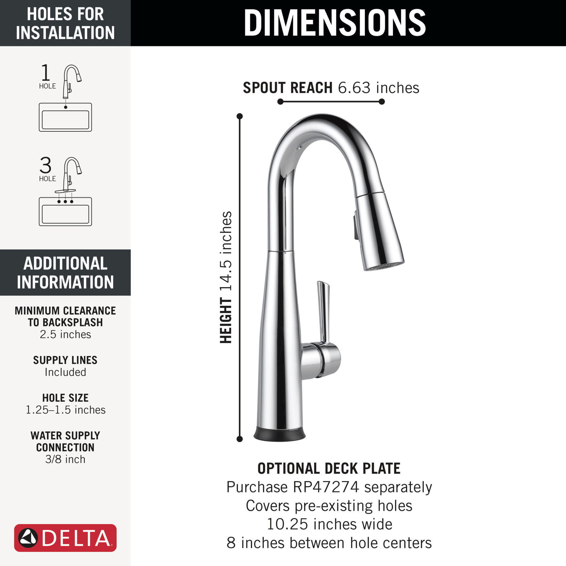 Touch2O&reg; Bar / Prep Faucet with Touchless Technology