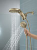 HydroRain&reg; H<sub>2</sub>Okinetic&reg; 5-Setting Two-in-One Shower Head (Recertified)