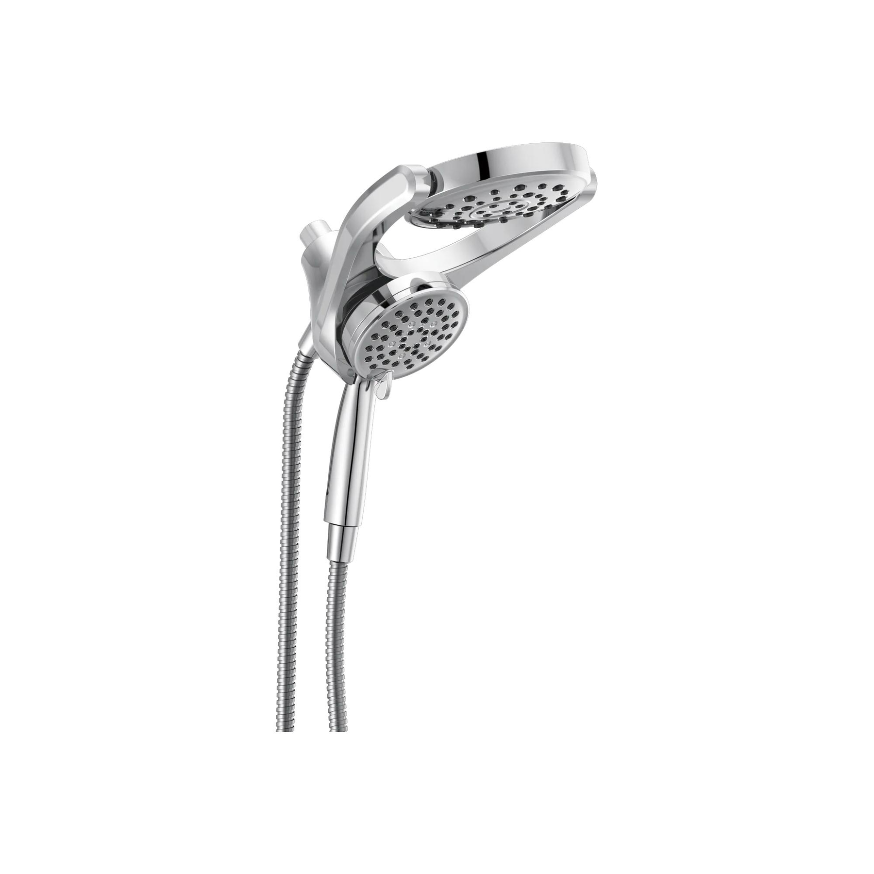 HydroRain&reg; 4-Setting Two-in-One Shower Head (Recertified)