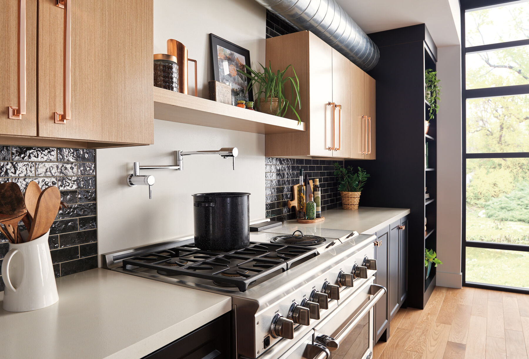 Contemporary Wall Mount Pot Filler
