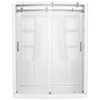 60 x 32" Curved Alcove Shower Base with Right Drain