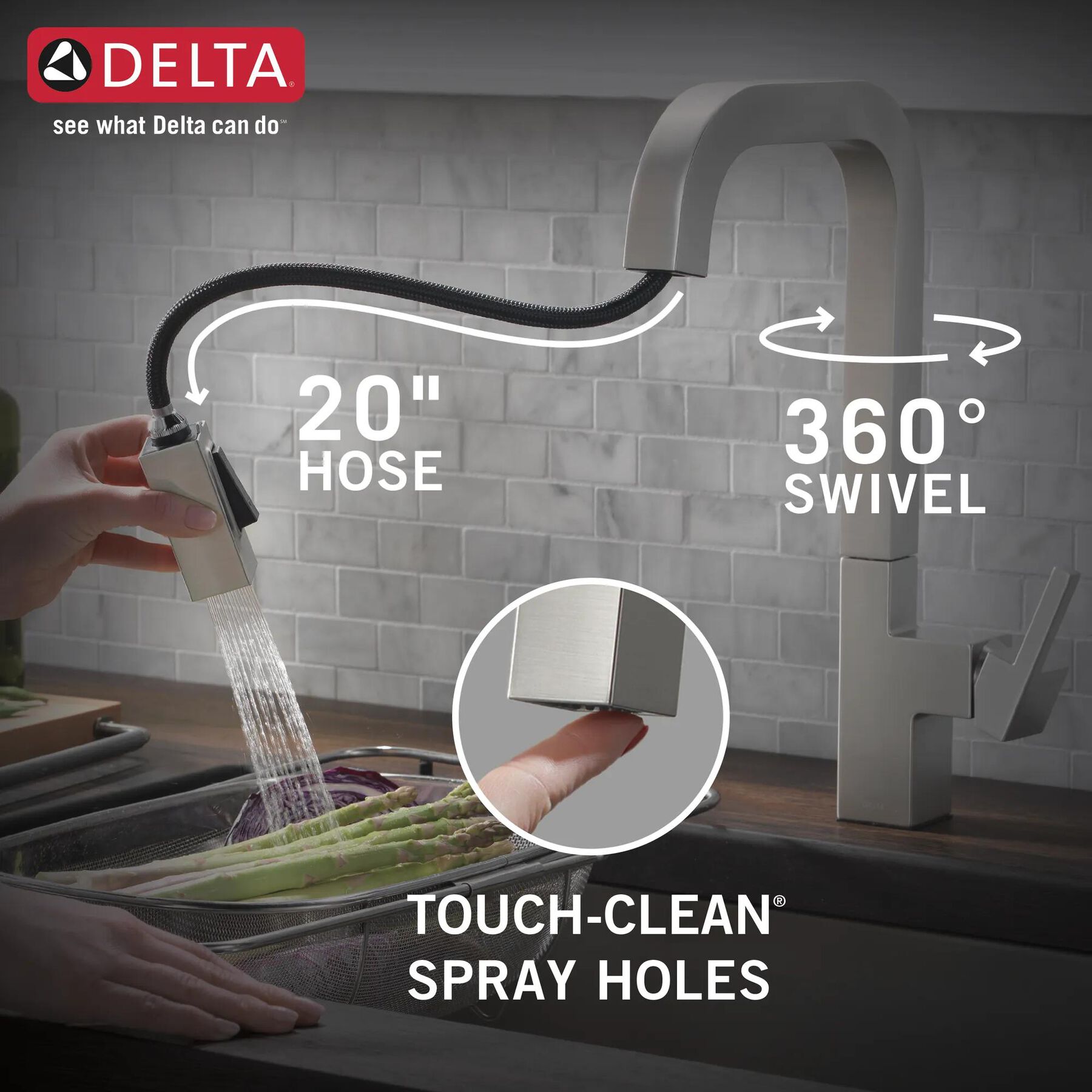 Single-Handle Pull-Down Kitchen Faucet