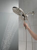 HydroRain&reg; 4-Setting Two-in-One Shower Head (Recertified)