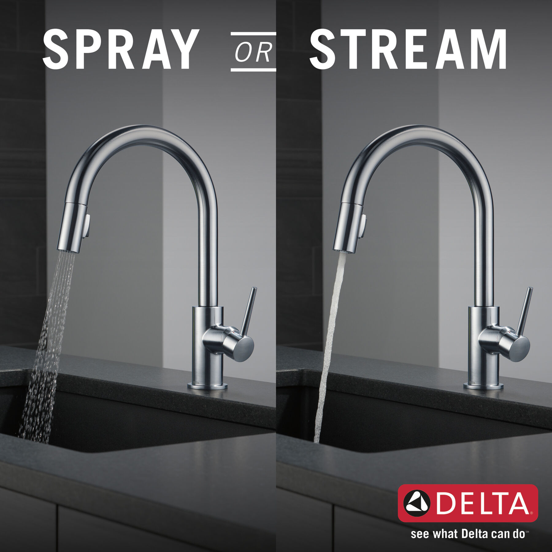 Single Handle Pull-Down Kitchen Faucet