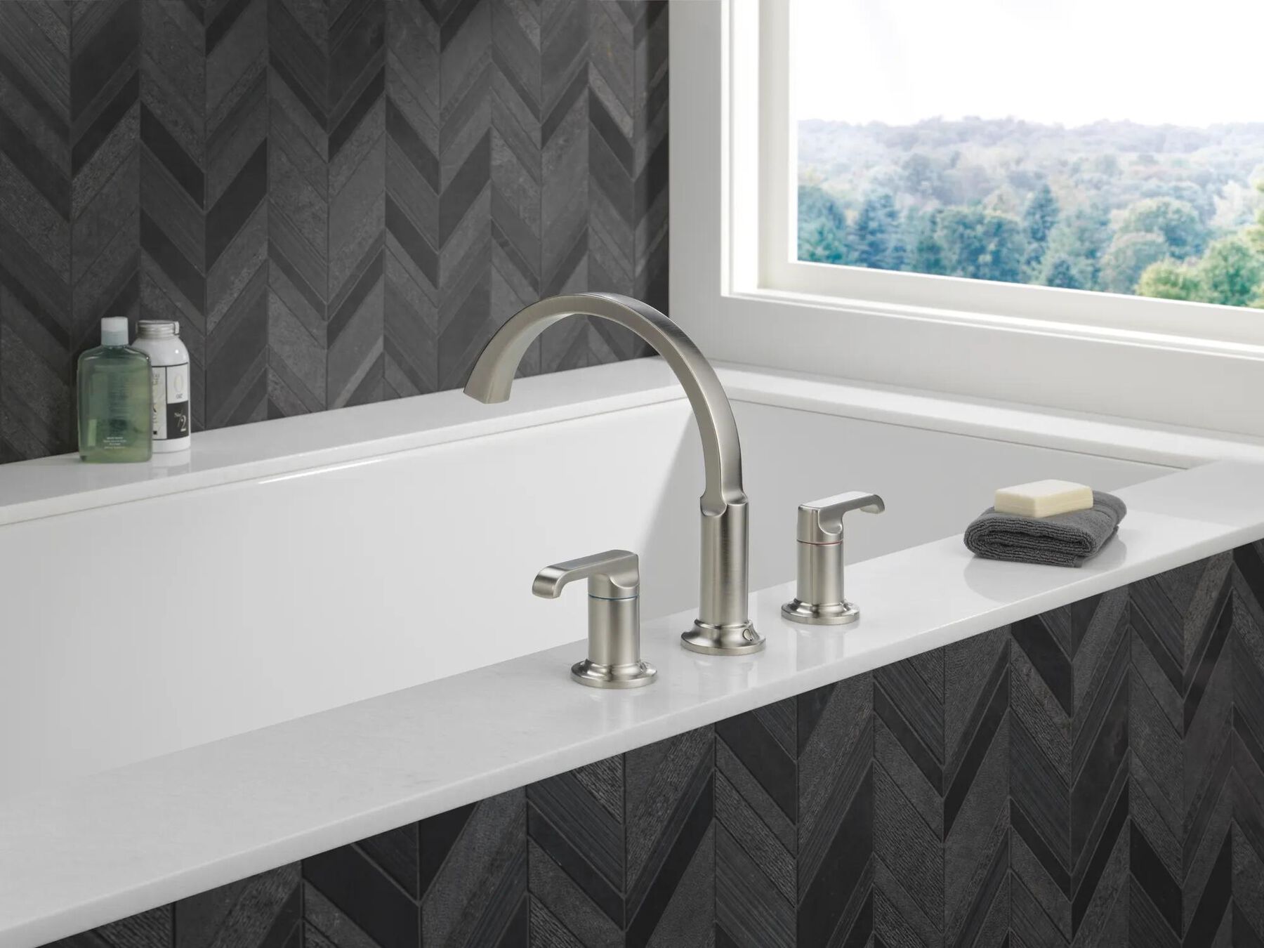 3H Roman Tub (J-Spout) with Lever Handles Bundle
