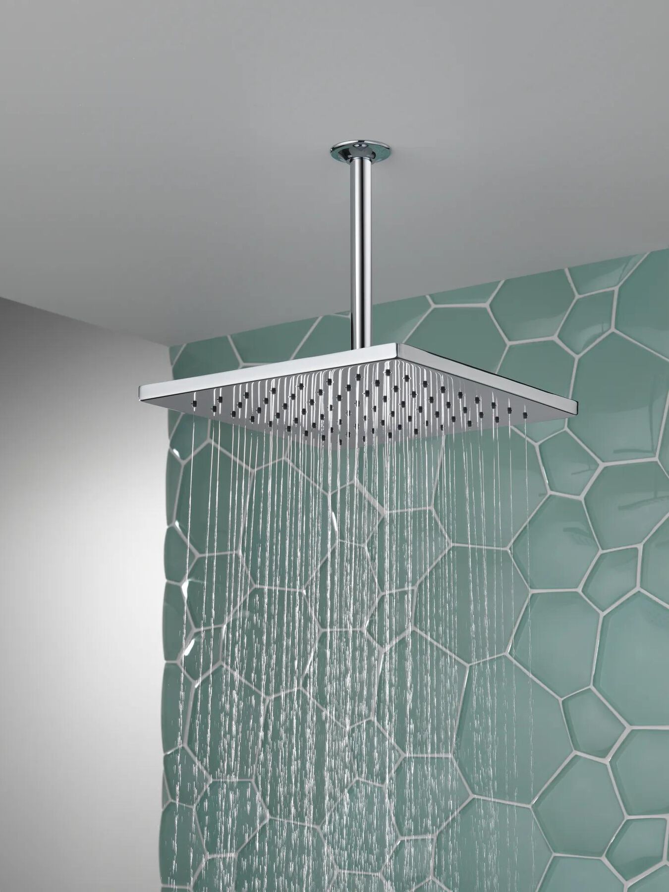 Single-Setting Metal Raincan Shower Head