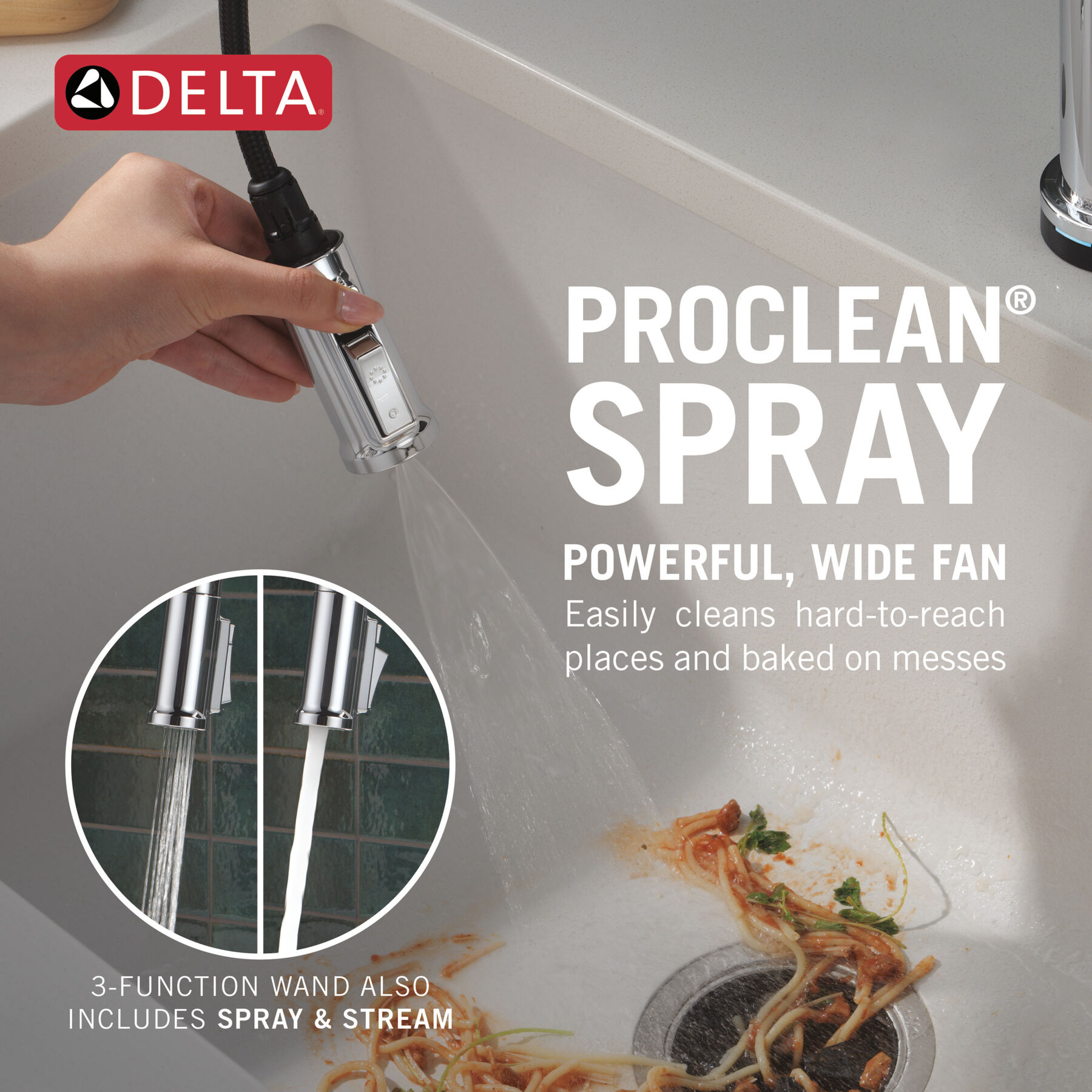 Touch2O&reg; Technology Kitchen Faucet with Touchless Technology