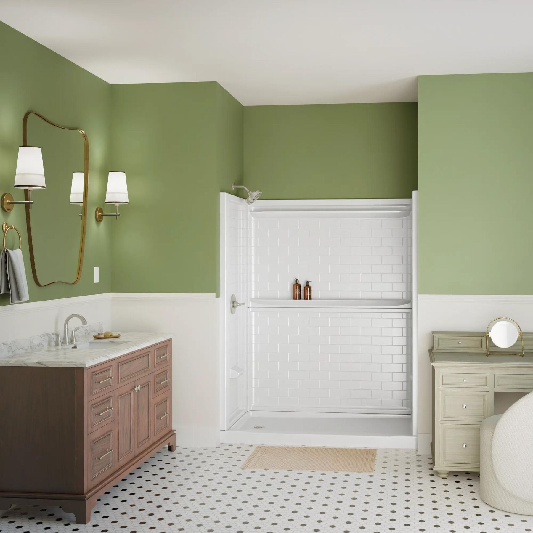 ProCrylic Tile 60 in. x 32 in. Shower Wall
