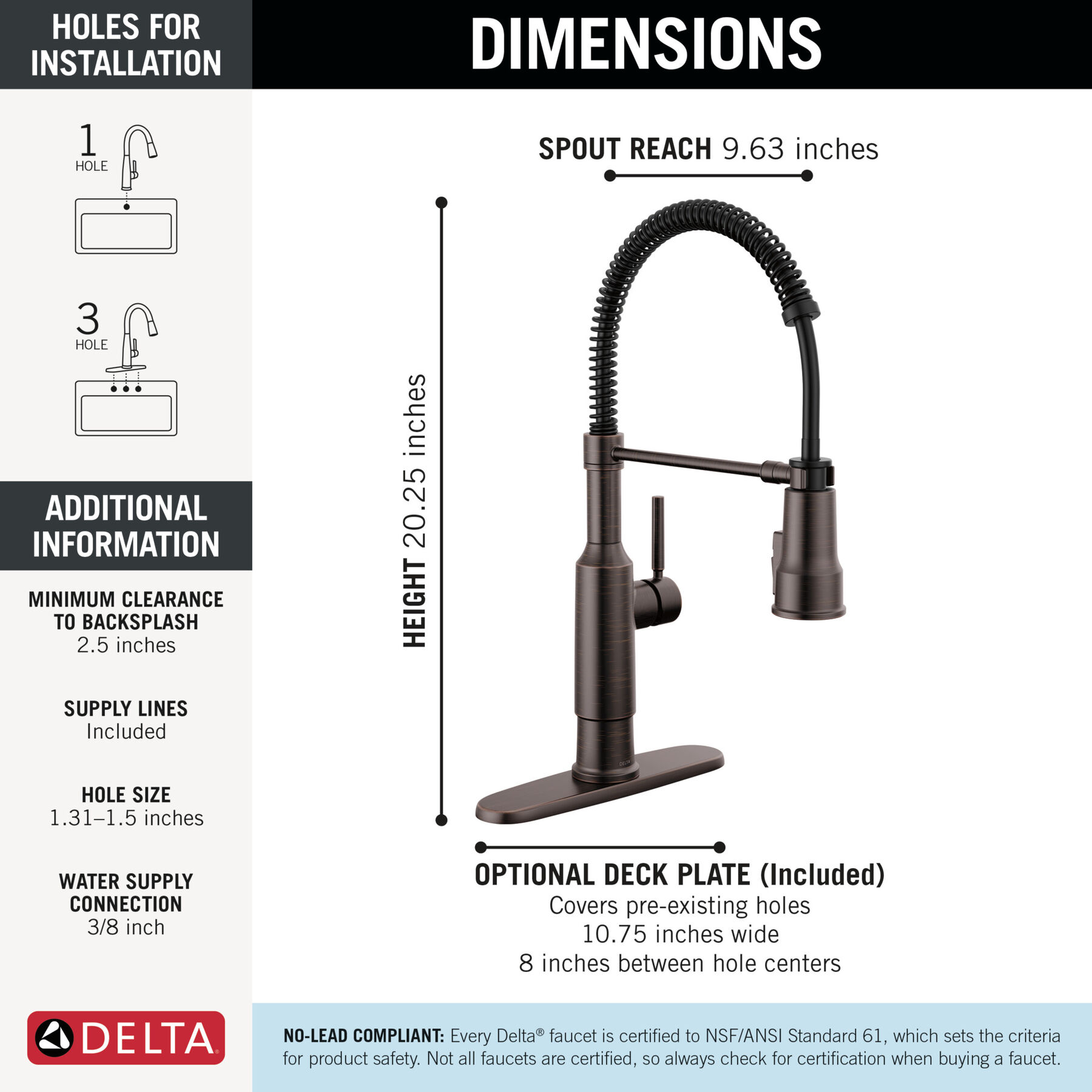 Single-Handle Pull-Down Spring Kitchen Faucet